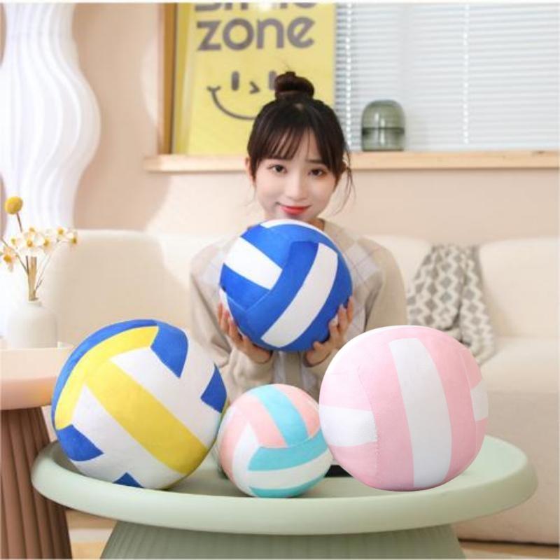 Simulation Printed Volleyball Plush Toy Children Stuffed Pillow Gift Decoration