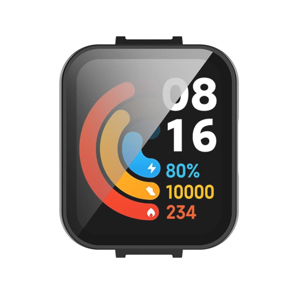 Smartwatch-Gehäuse Displayschutzfolie Smartwatch-Gehäuseabdeckung für Xiaomi Watch 2 Lite für Redmi Watch 2 Schwarz
