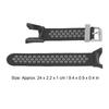 Silicone Quick Release Wristband Replacement Waterproof Accessory Silicone Watch Wristbands for SUUNTO AMBIT 1 Black Gray