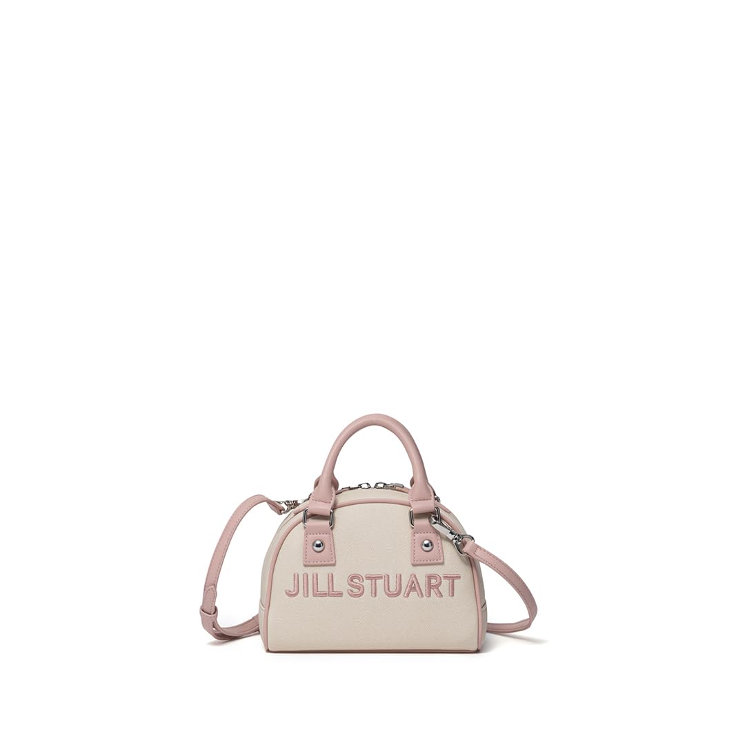 

Jill Stuart Mini Boston Bag with Brand Logo, Daily Casual, Pink, Women s, JSLH5AB2