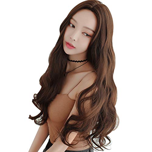 

Парик, Одной длины, Супердлинный, Кудрявый, Без челки, Длинный парик, Нюансированный, Мероприятие, Косплей, Прямой, Волнистый, Двухцветный (Шоколадно-коричневый)