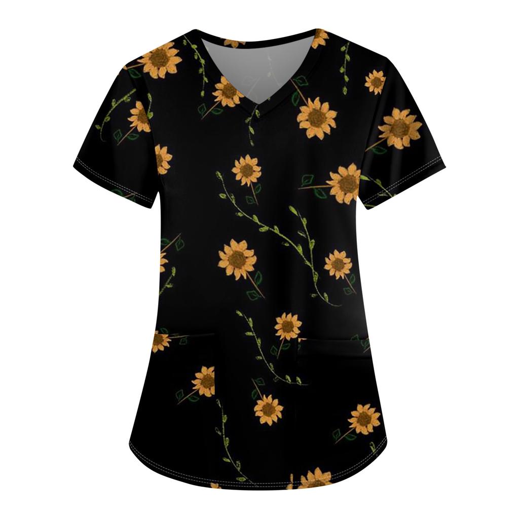 Women's Short Sleeve Loose Tops Plus Size Casual Tops V Neck Short Sleeve Casual Summer T-Shirts Women's Tops T-Shirts Work Wear