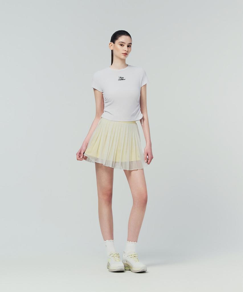 SERGIO TACCHINI W Tacchini Flying Mesh Skirt (L.Yellow)
