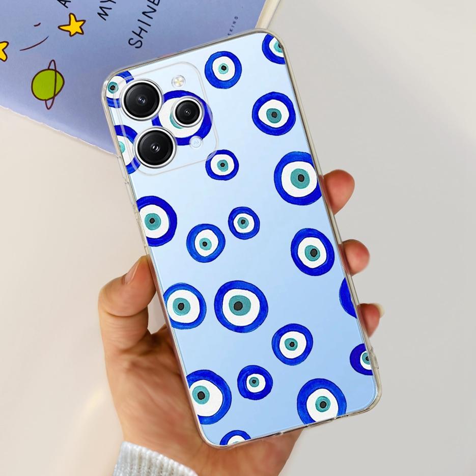 For Xiaomi Redmi 12 Case 2023 New Fashion Painted Cover Clear Silicone Phone Case For Xiaomi Redmi 12 Redmi12 Soft Fundas Bumper