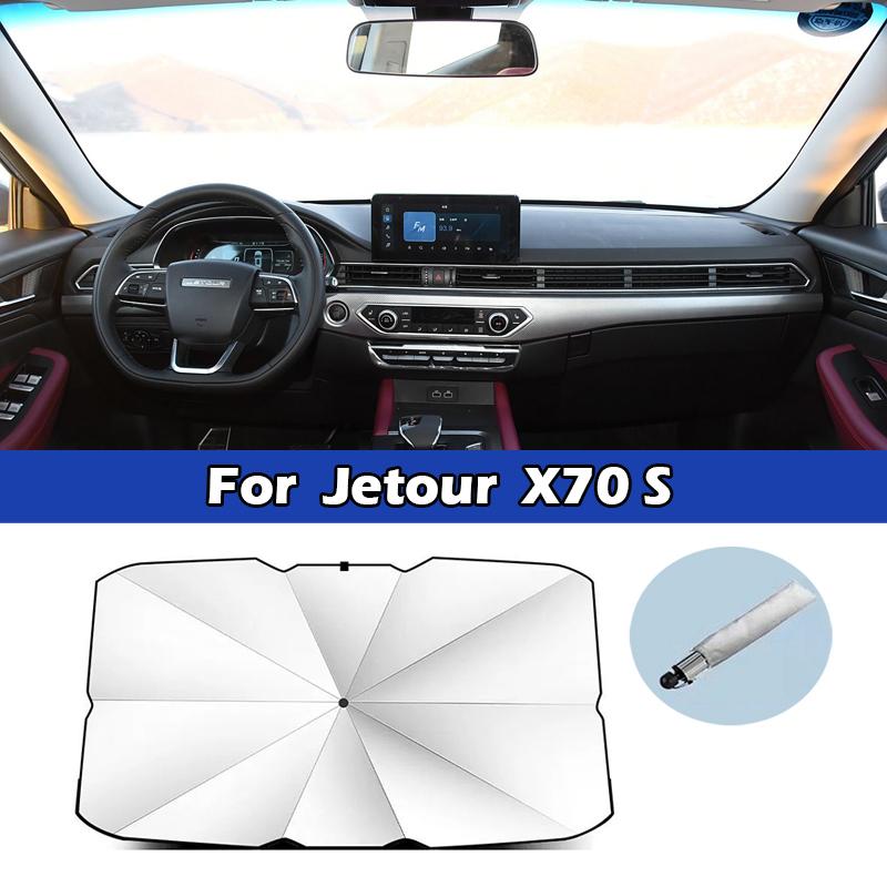 

For Jetour DASHING Traveller X90 X95 X70 Plus S Car Sunshade Umbrella Front Windshield UV Protection Car Sunscreen Accessories