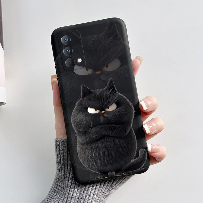 Soft TPU Case For Realme GT Master Edition Cover Cute Cartoon Funny Cat Bumper Capa Coque For OPPO Realme Q3 Pro Carnival Fundas