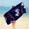 1pc Estilo Azul Patrón Mandalay Toalla de Playa, Manta de Playa de Fibra Ultrafina, Toalla de Baño Altamente Absorbente, Adecuada para el Verano