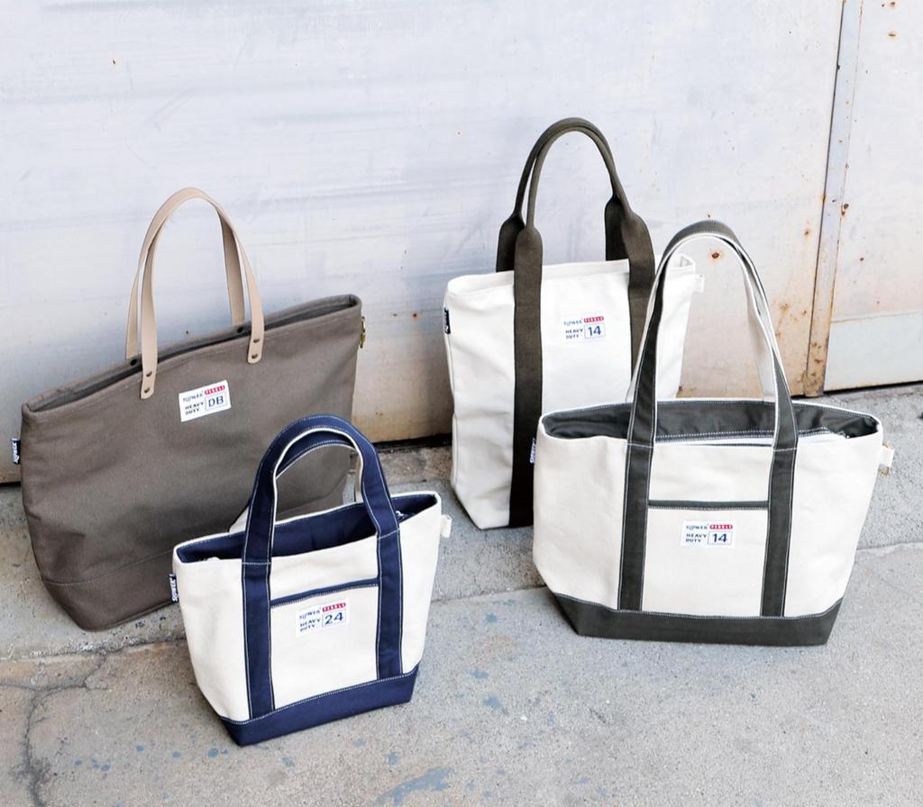 Thrower PEBBLE CANVAS TOTE BAG, 24oz, Heavyweight, Freestanding, Canvas, Off-White, Cotton, Stylish, Women's and Men's, Navy, Large, 4830 SLW586