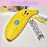 Banana Pencil Case Plush Storage Bag Large Capacity Creative Gift For Students