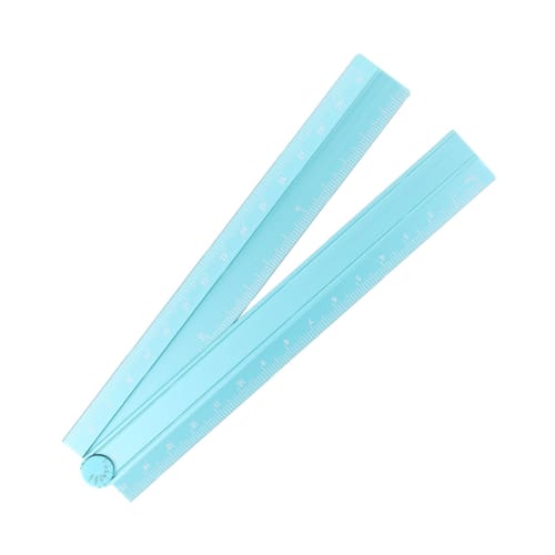 uxcell 30cm Folding Straight Ruler, Metric Aluminum Alloy Protractor, Foldable Angle Ruler, Geometry Measuring Tool for Architects, Artists, and Offic