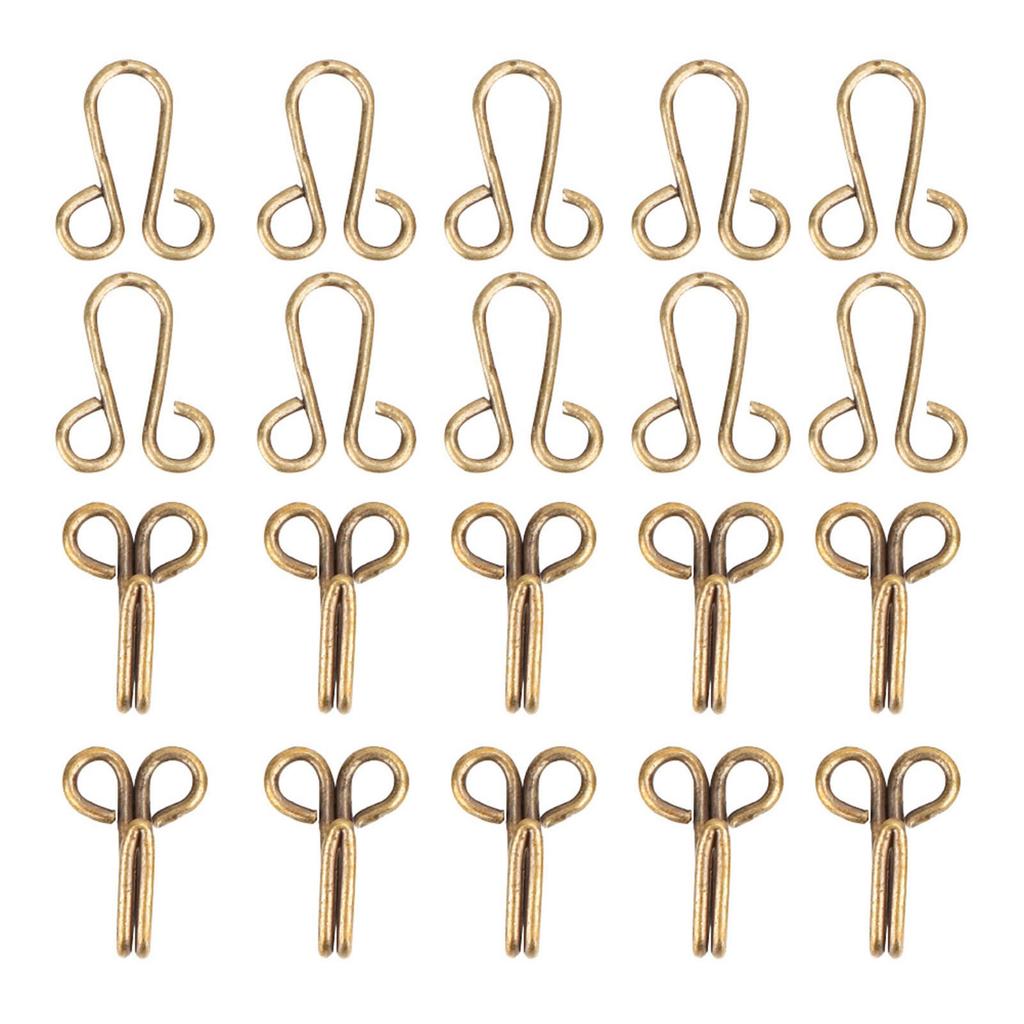 10 Pcs Fur Coat Hook Fasteners Sew for Over Coat Underwear