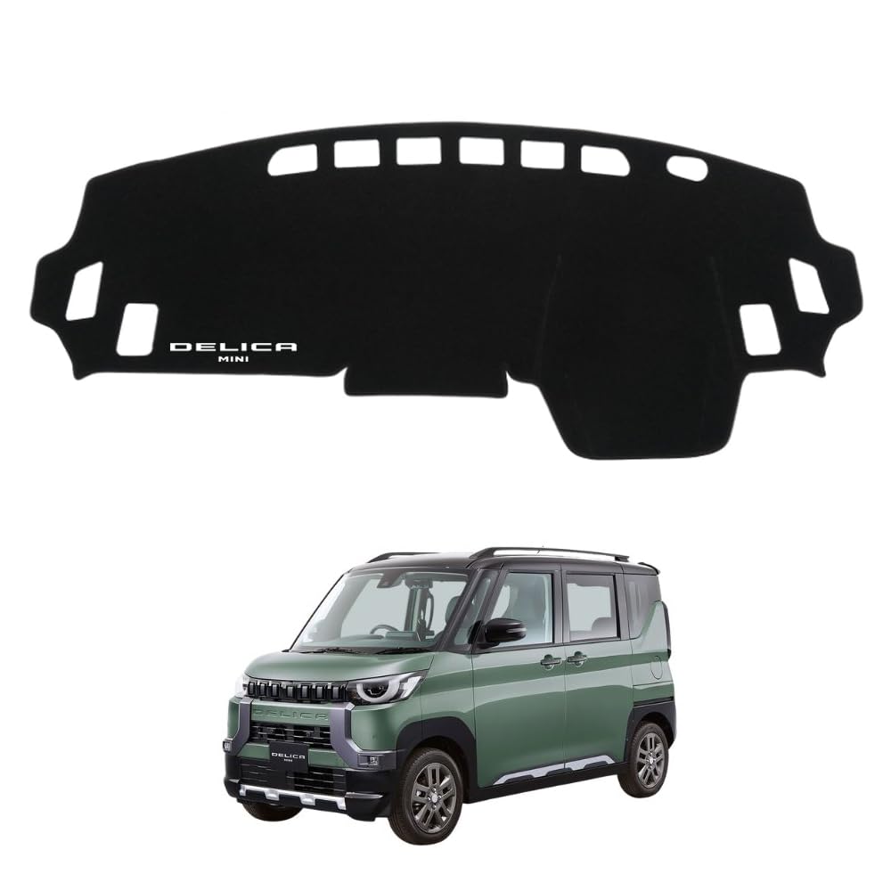 SAWAKAKI Dashboard Mat for Mitsubishi Delica Mini B3 Sun Protective Polyester with Interior Custom Parts Series, Protection, Anti-Fatigue, Mat,