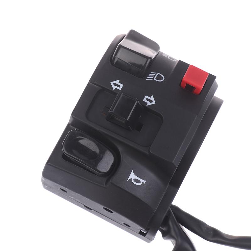 1/2Pcs 22Mm Motorcycle Handlebar Switches Motorbike Horn Button Turn Signal Electric Fog Lamp Light Start Handle Controller