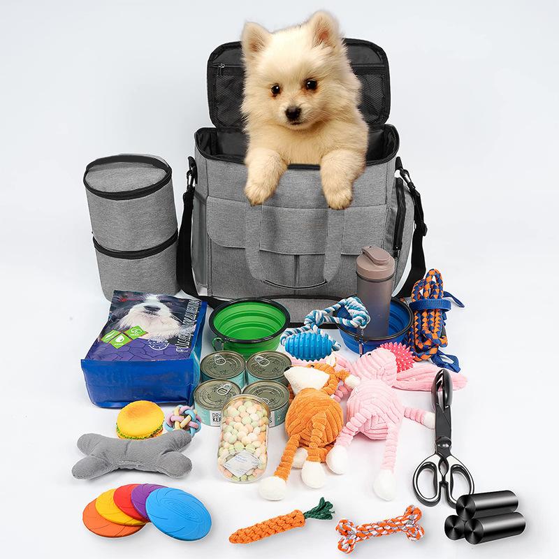 Pet Cat and Dog Backpack, Portable Snack Bag, Dog Outing Bag, Food Storage Bag, Tool Toy Storage Bag