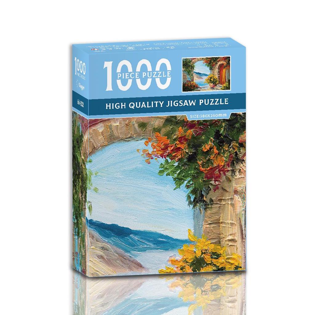 1000-Piece Cartoon Jigsaw Puzzle for Adults and Kids - Challenging Educational Stress Relief Toy Gift