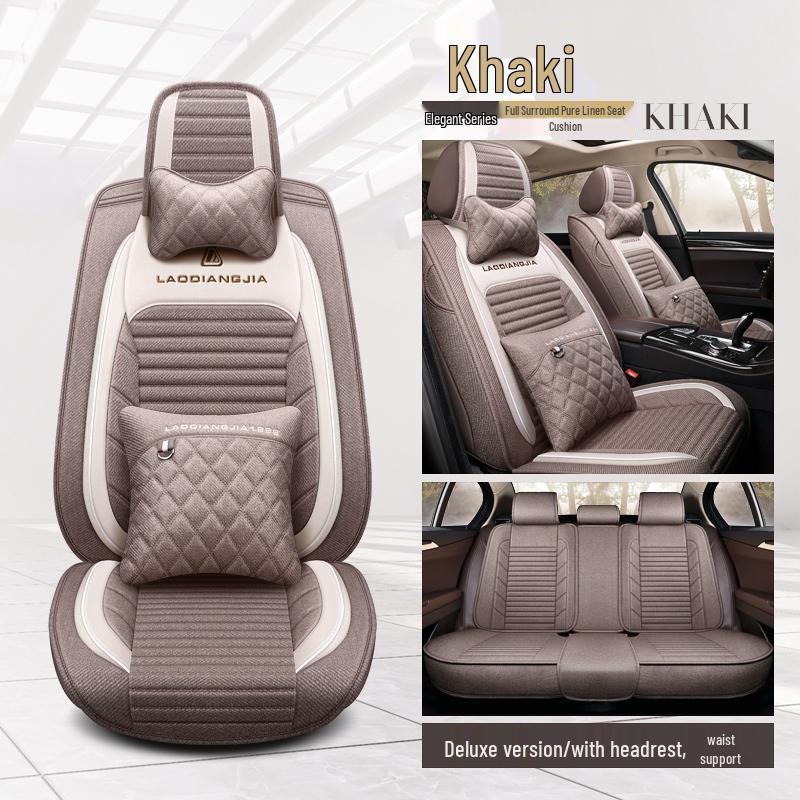 Southeast DX5 Luxury Universal Car Seat Cover - Full Surround, Four Seasons Linen Cushion (2021)