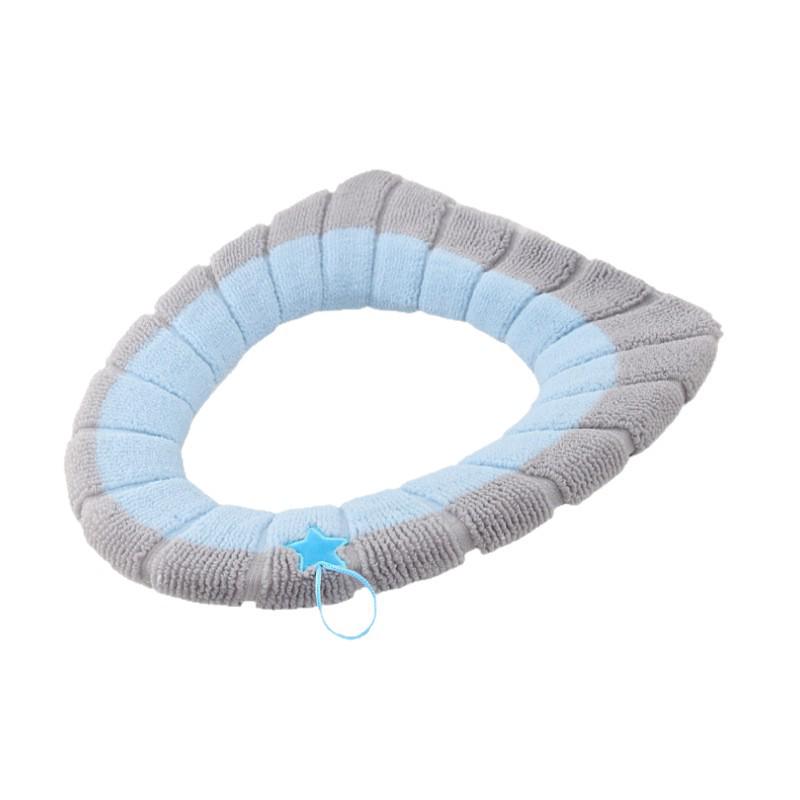 Thick Knit Washable Toilet Seat Cushion & Cover for Autumn/Winter
