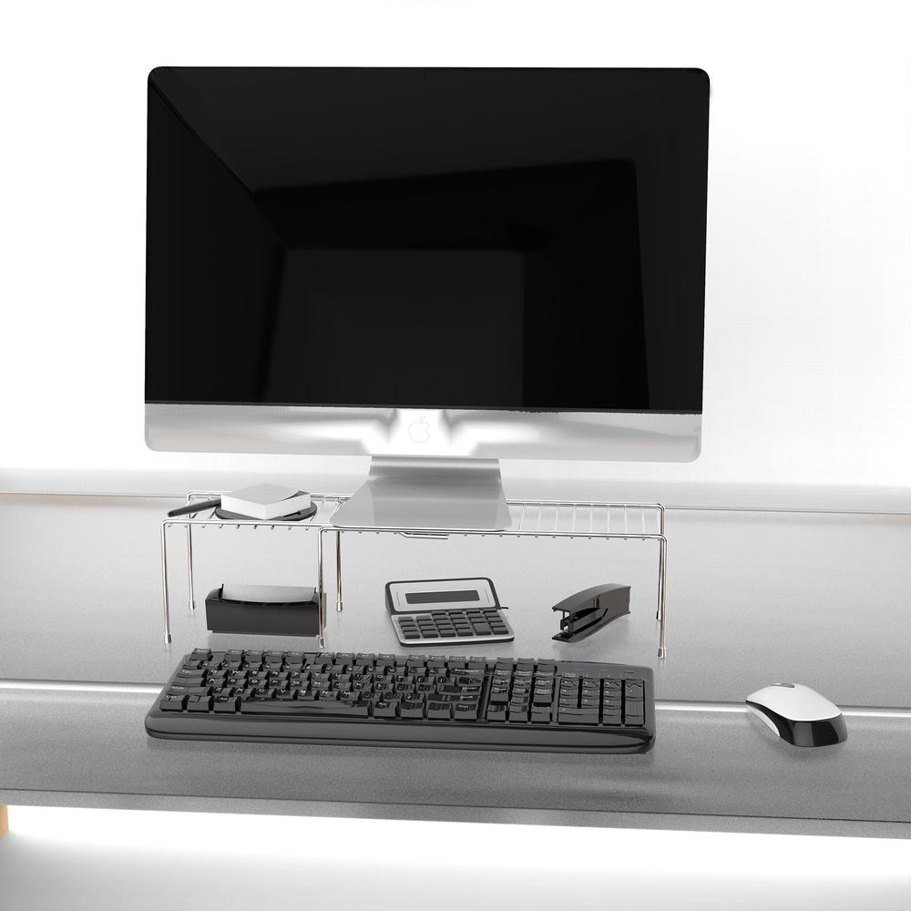 Expandable Storage Shelf Adjustable Organizer Under Sink Countertop Kitchen Bathroom Pantry Storage Solution Space Saver