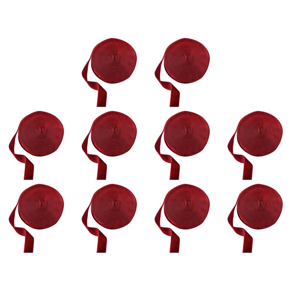 

Christmas Vintage Velvet Ribbon for Gift Wrapping Wreath Bow Making(Red 2.5cm)