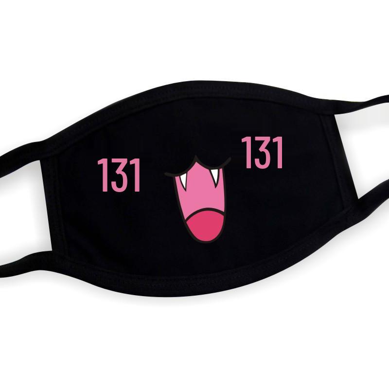 Masque Émoticône Mode: Masque Anti-poussière en Coton Respirant Amusant pour le Vélo - Design Anime Unisexe