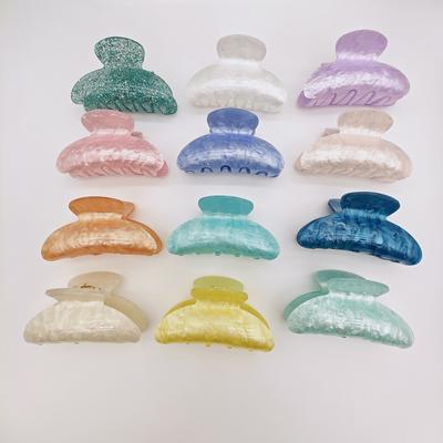 Vintage Hair Clips For Girls Claw Clip  Marble Textured Barrette Shark Clip For Women Hair Accessories