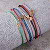 Set of 8 Delicate and Fashionable Heart Bracelets Delicate Heart Rope Stylish Hand Jewelry for Fashion Individuals