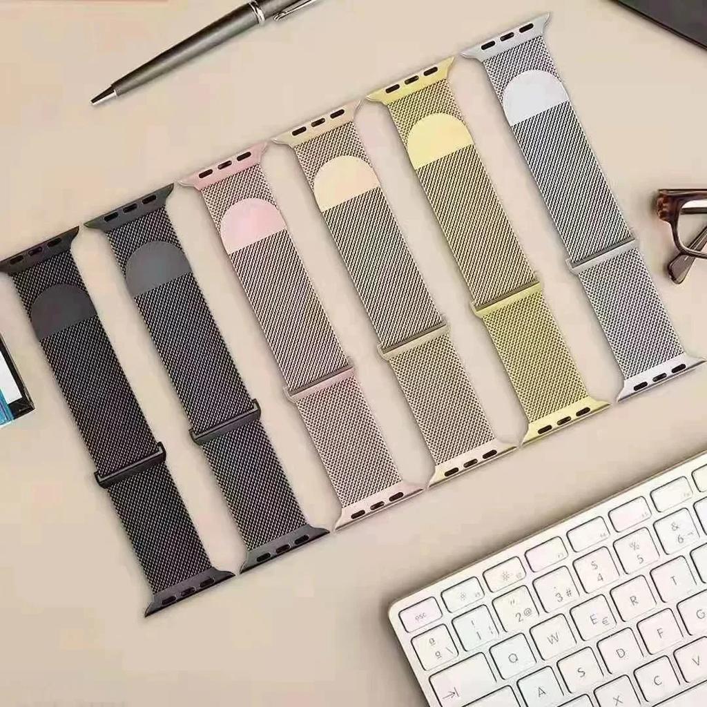 Milanese strap For Apple watch 9 8 7 41 45mm Ultra/2 49mm Men's Women's Metal Breathable Band For iWatch 6543SE 44 40 42mm Belt