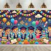 Sfondo 2D per Diploma di Scuola Materna con Palloncini & Festoni