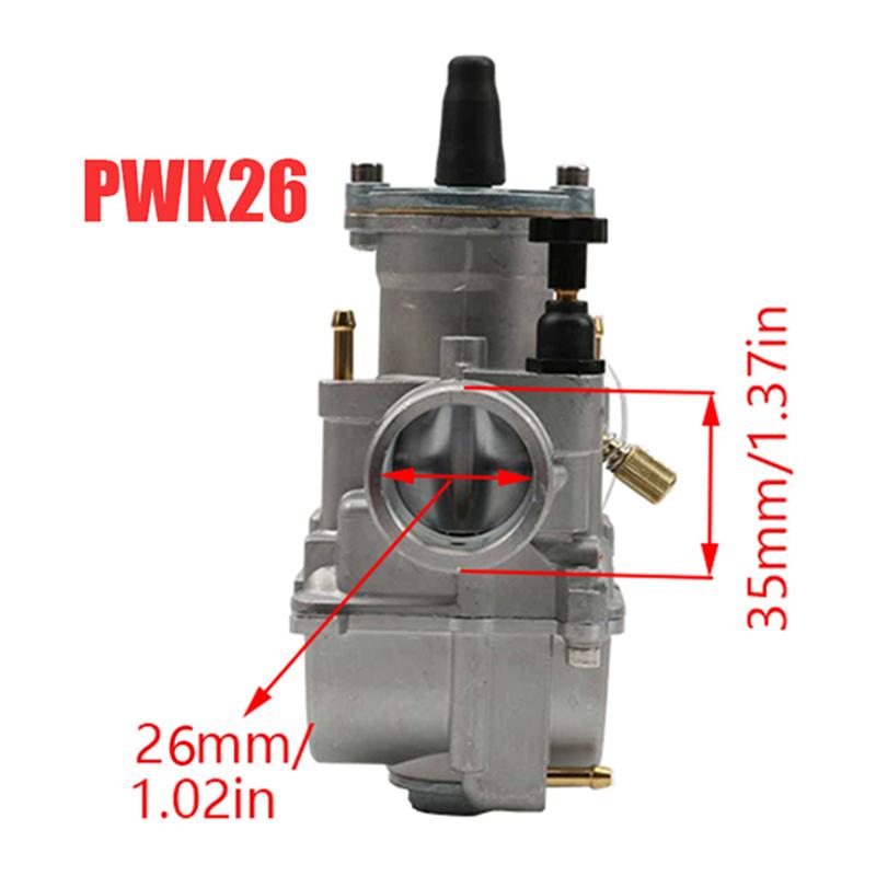 Motorcycle PWK Carburetor 26 28 mm Carburetor Power Injection for Racing Mikuni Koso ATV Yamaha Universal