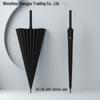 24-Rib Long-Handle Automatic Extra-Large Windproof Umbrella
