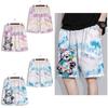 Colorful Bear Cartoon Boxing Muay Thai Kickboxing Training Shorts Print Martial Art Boxer Unisex Men Women Kid Fighting Fitness Sport Gym Workout