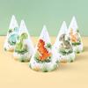 Dinosaur Party Paper Birthday Hats Happy Dinosaur Birthday Party Decoration Kids Jungle Safari Party Supplies Baby Shower Boy