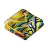 Vibrant Dusk Tree Pattern Flannel Blanket - Dorm, Car, Outdoor, Sofa, Travel, Office, Camping, Cozy Camping Blanket | Decorative