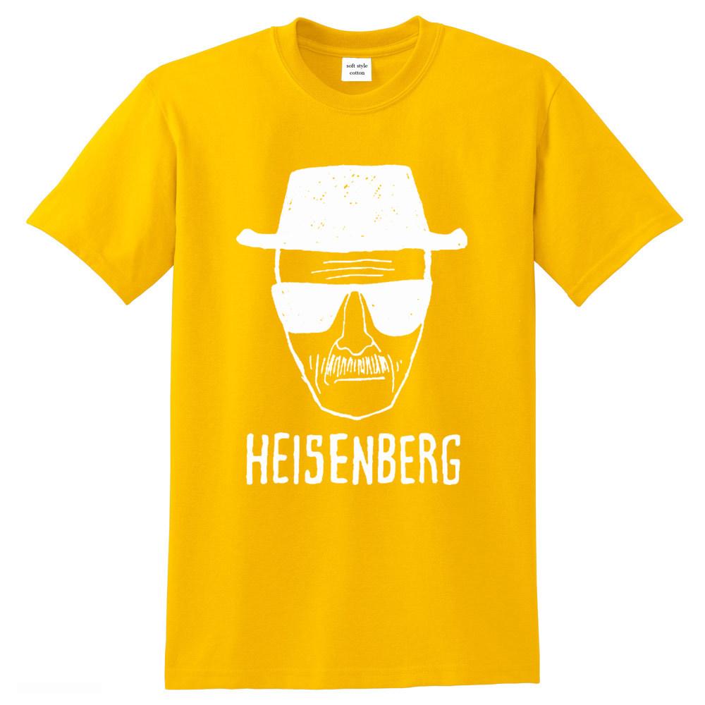 Cool Men Tshirt Breaking Bad Clothes Top Quality 100 Cotton Loose Heisenberg Printed T Shirt Casual Mens Tshirt