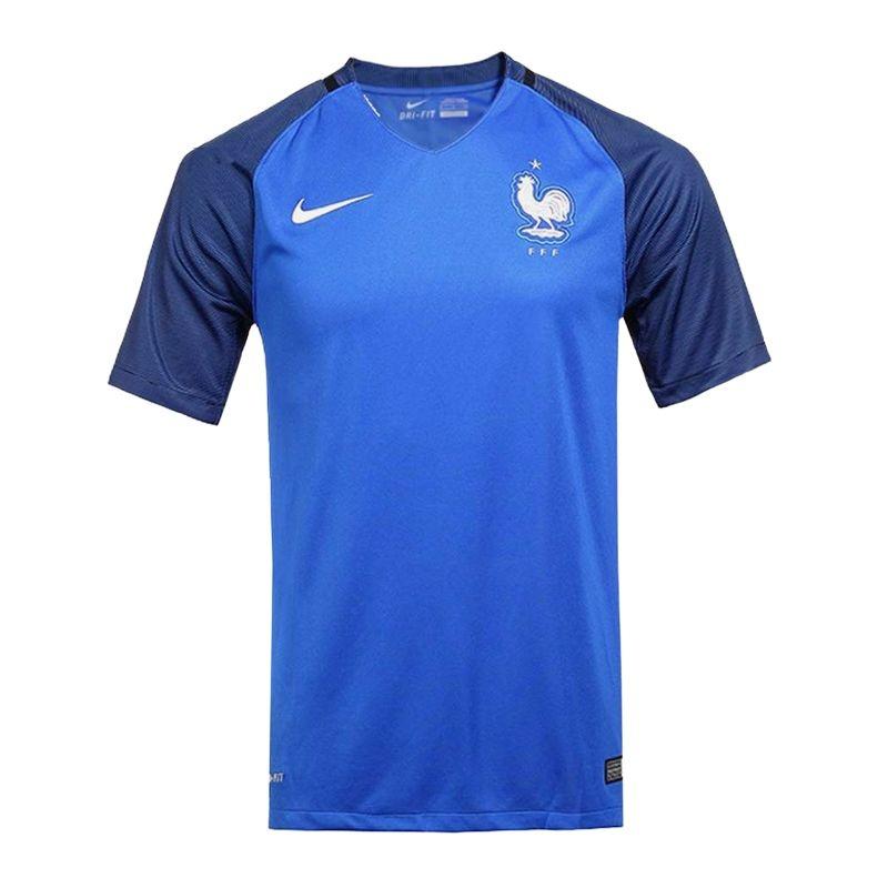 Nike France Team Breathable Moisture-Wicking Short Sleeve Soccer Jersey Men jersey 724615-439
