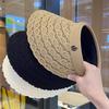 Summer Lace Sun Protection Empty Top Hat Women's Outdoor Travel Fashion Versatile Sun Hat Vacation Beach Sun Hat