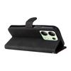 For Xiaomi Redmi Note 13 4G Leather Case Three-color Splicing Phone Cover