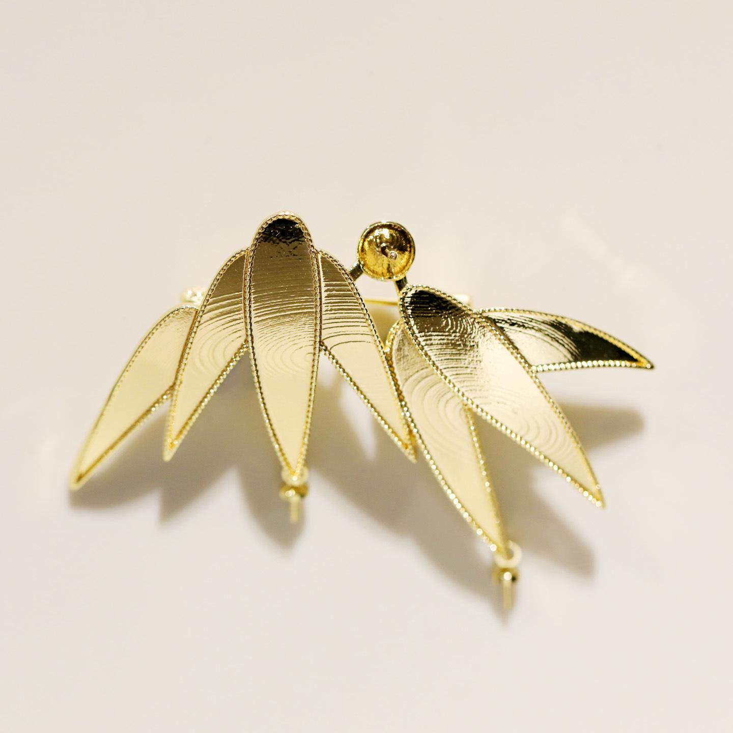 Bo Xin Yun Enamel Pearl Bamboo Brooch - Classic Ancient Style Jewelry Gift