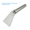 Sofa Carpet Vacuum Cleaner Suction Connector Tool, Silver+Transparent, Set A/B/C, Stainless Steel Tube 210mm 38mm OD, Suction