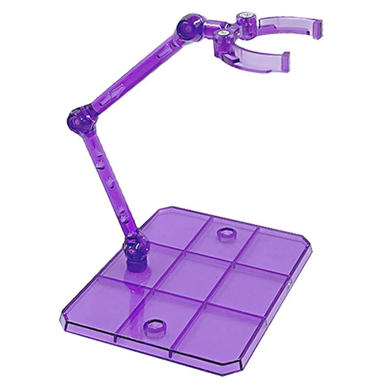 

Clear Multi-piece Assembly Action Figure Stand Base for HG RG SD SHF Gundam 1/144 Toy - Black/Gray/Purple/White Colors 1PC фіолетовий