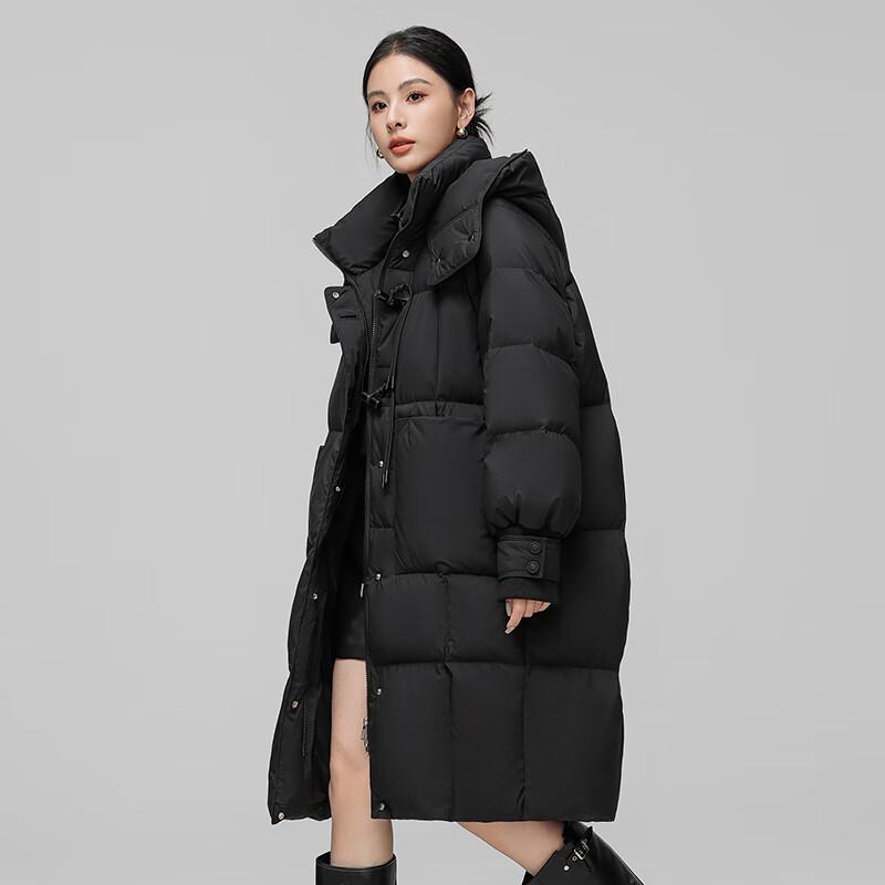 XueZhongFei Women's Hooded 90% Down Long Parka