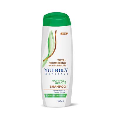 Yuthika Hair Fall Rescue Shampoo 180ml for Women & Men | Strengthens Fragile Hair, Reduces Breakage & Boosts Volume