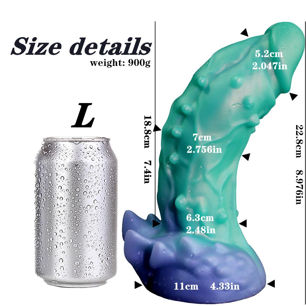 Textured Silicone Dildo for Women - Bumpy Surface G-Spot Stimulator, Soft Realistic Penis Toy, Easy Orgasm Adult Sex Toys