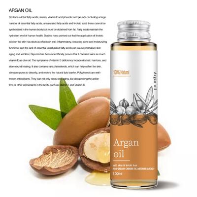 100 ml bio marocký arganový olej na suchú a poškodenú pokožku vlasy tvár telo vlasová pokožka a nechtový regeneračný olej prírodný telový masážny olej