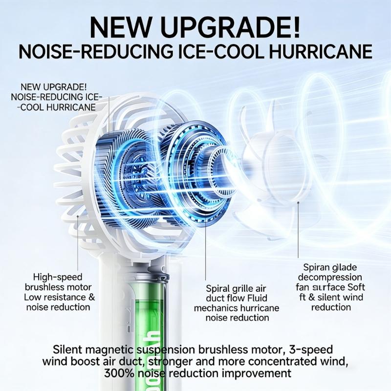 Lightweight ABS Table Fan USB Propelled 120 Adjustable Air Stream Periods