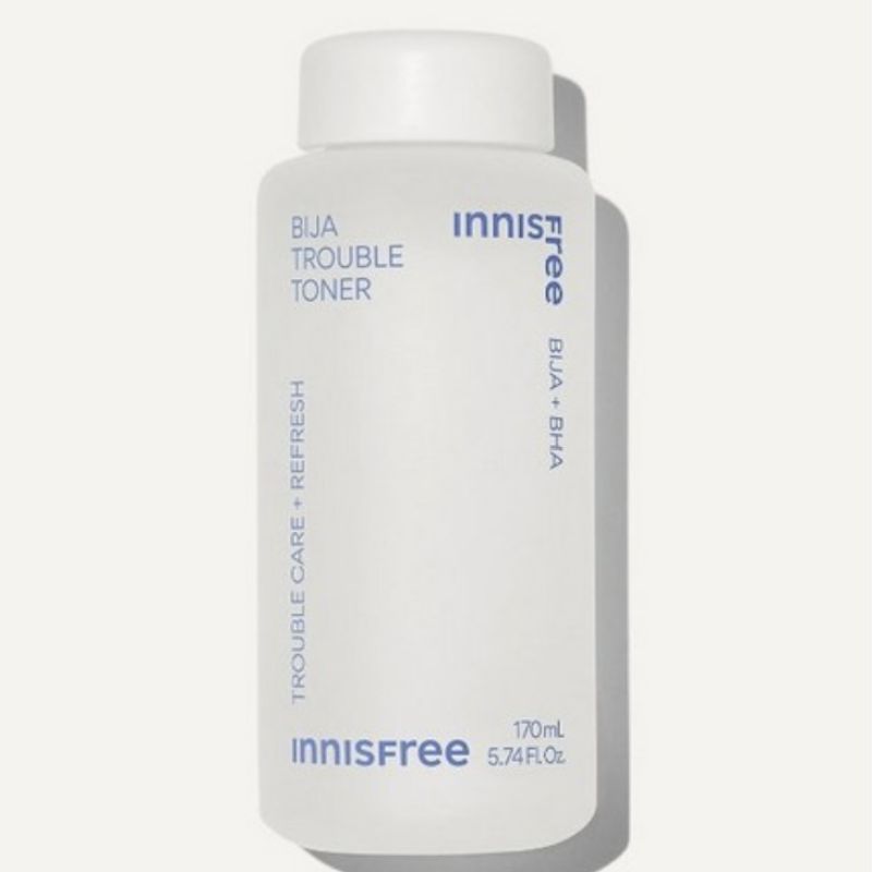 Innisfree Bija Trouble Toner & Lotion Skincare Set (Toner 170ml + 25ml / Lotion 100ml + 25ml) 1 Set