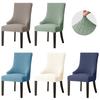 Jacquard Esszimmerstuhlbezüge Elastische Hochlehner Schrägstuhlbezug Stretch Akzent Hochzeitsstühle Sitz Überzug für Zuhause Party