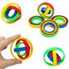 Toys 5PCS Infinite Flip 3D Gyro Multilayer Spinning Top Fidget Stress Relief for Goodie Bag Filler Stocking Stuffers Kids