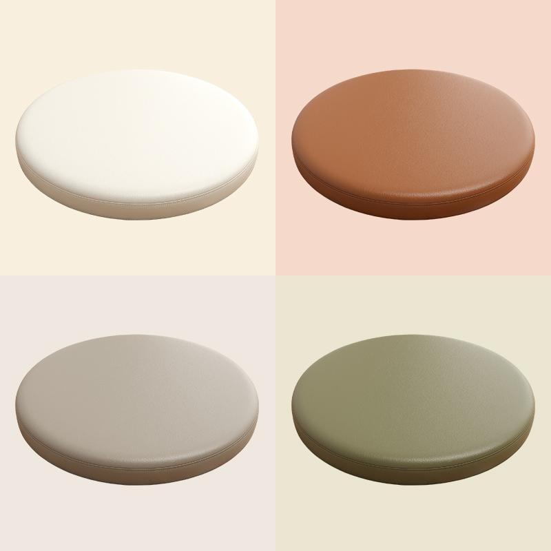 Circular Memory Cotton Pad Leather Cover Memory Cotton Dining Chair Cushion Bar Stool Cushion Putian Anti Slip Soft Seat Cushion