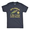 Mens Its Corn A Big Lumps With Knobs T Shirt Funny Corn On The Cob Meme Tee for